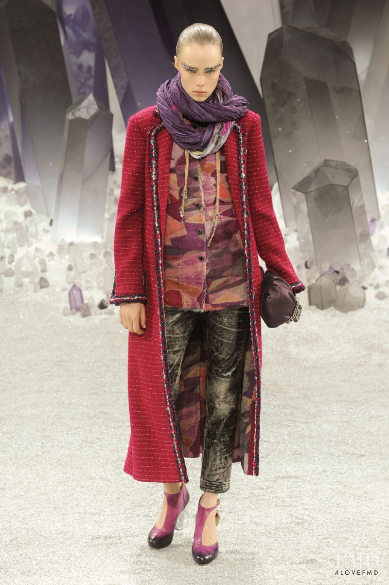 Edie Campbell featured in  the Chanel fashion show for Autumn/Winter 2012