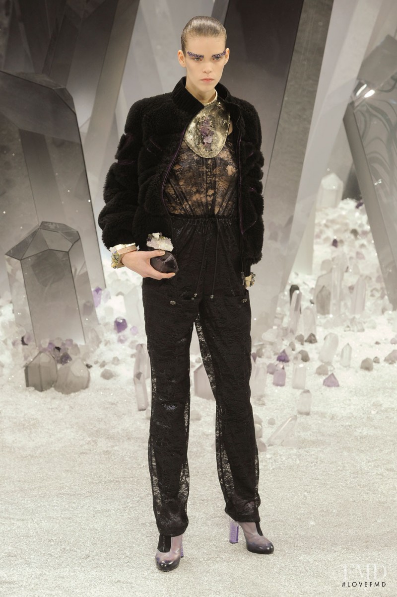 Meghan Collison featured in  the Chanel fashion show for Autumn/Winter 2012
