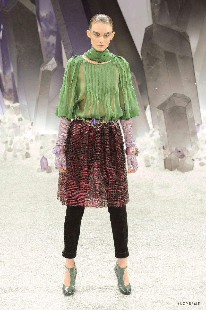 Andie Arthur featured in  the Chanel fashion show for Autumn/Winter 2012