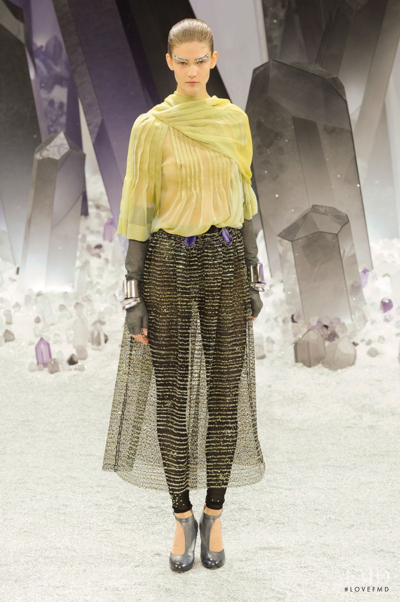 Kendra Spears featured in  the Chanel fashion show for Autumn/Winter 2012