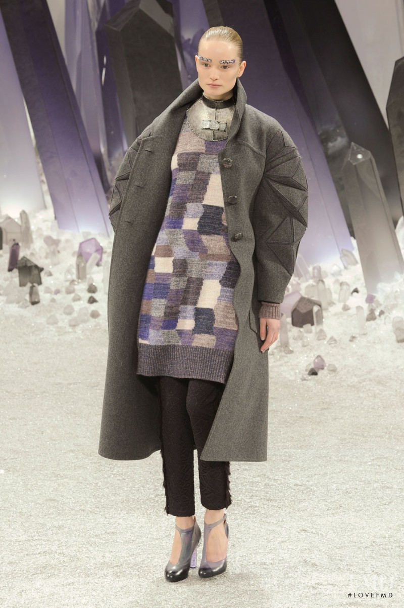 Maud Welzen featured in  the Chanel fashion show for Autumn/Winter 2012