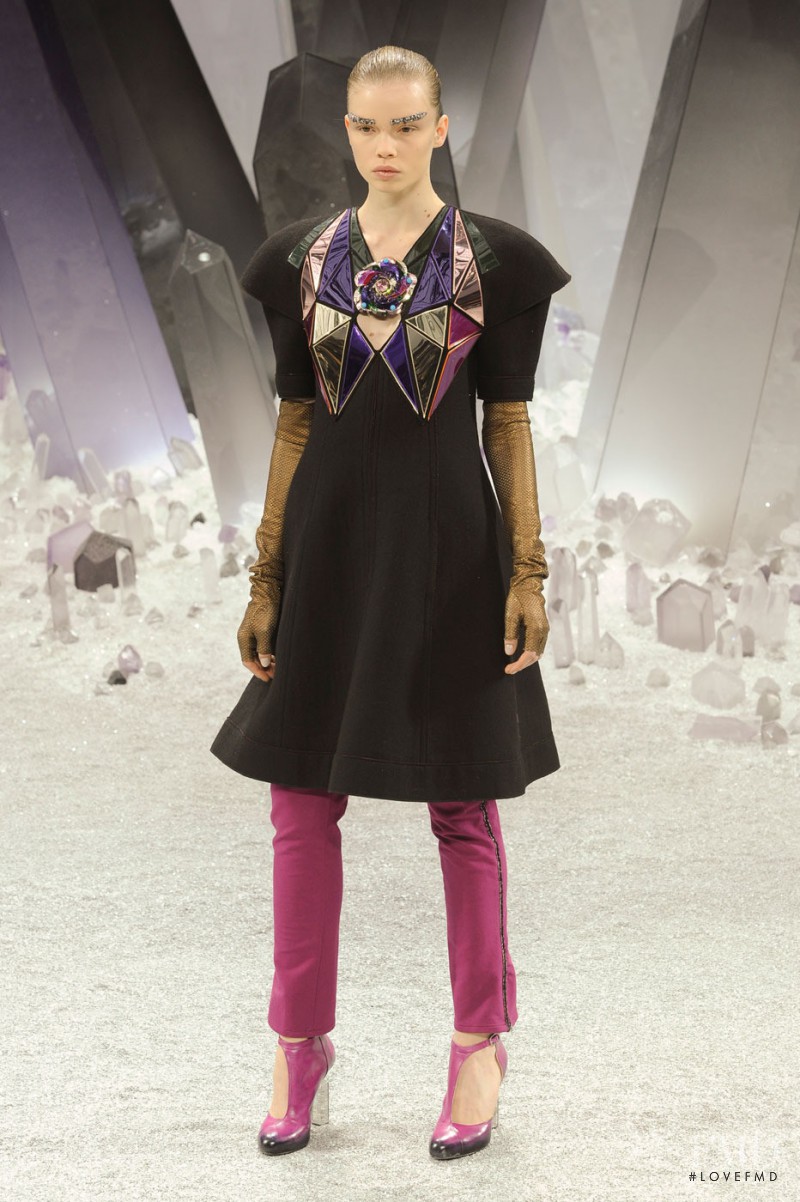 Morgane Warnier featured in  the Chanel fashion show for Autumn/Winter 2012