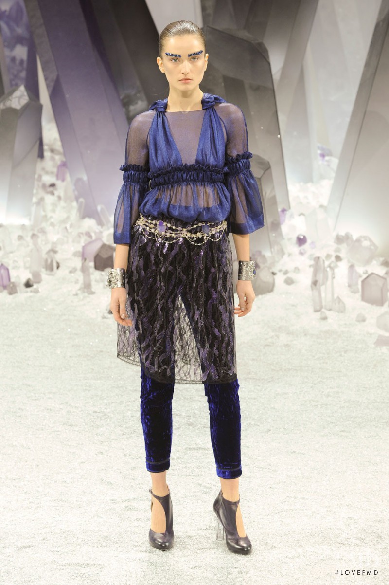 Andreea Diaconu featured in  the Chanel fashion show for Autumn/Winter 2012