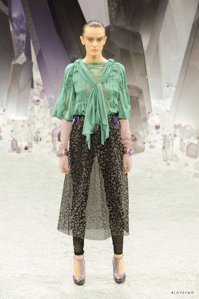Erjona Ala featured in  the Chanel fashion show for Autumn/Winter 2012