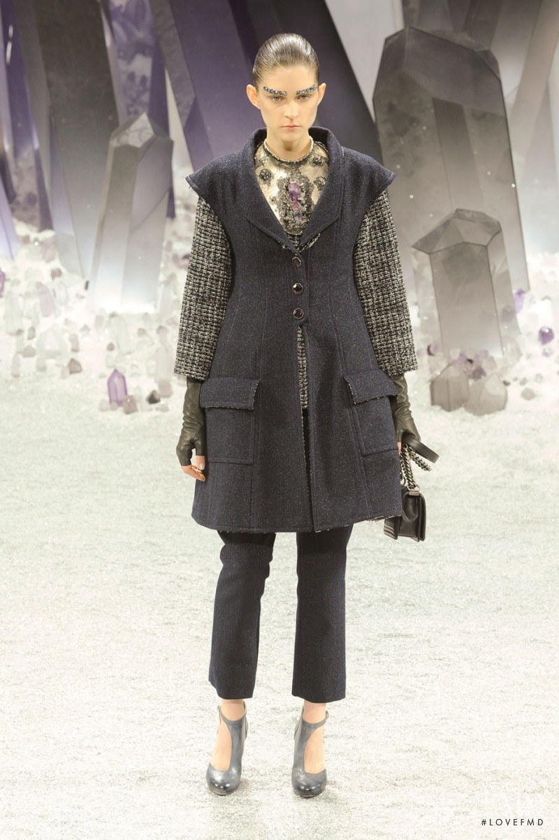 Kel Markey featured in  the Chanel fashion show for Autumn/Winter 2012