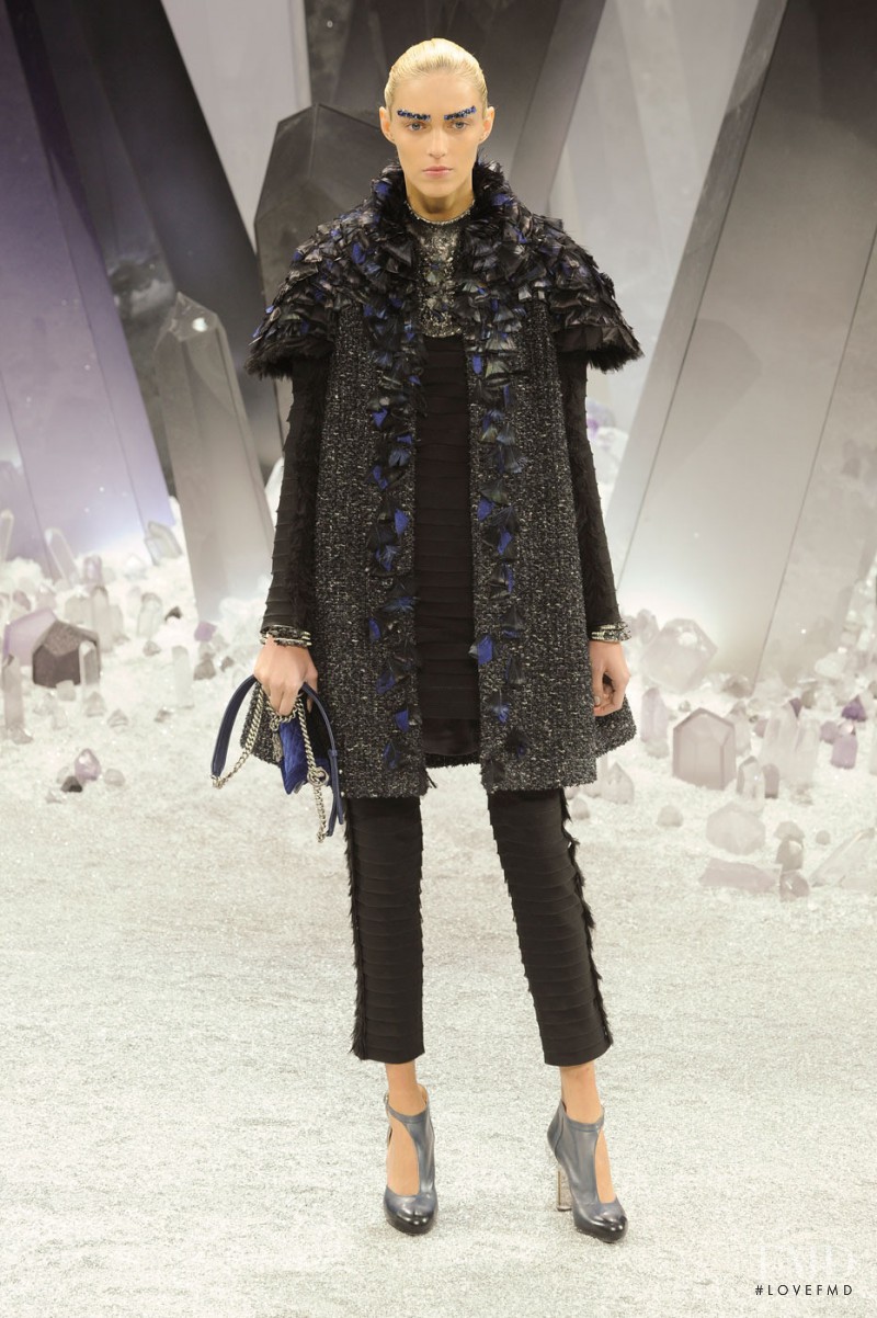 Anja Rubik featured in  the Chanel fashion show for Autumn/Winter 2012