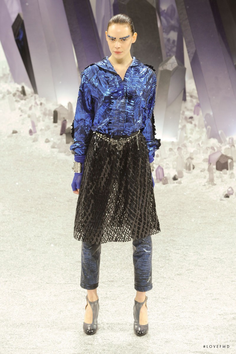 Kinga Rajzak featured in  the Chanel fashion show for Autumn/Winter 2012