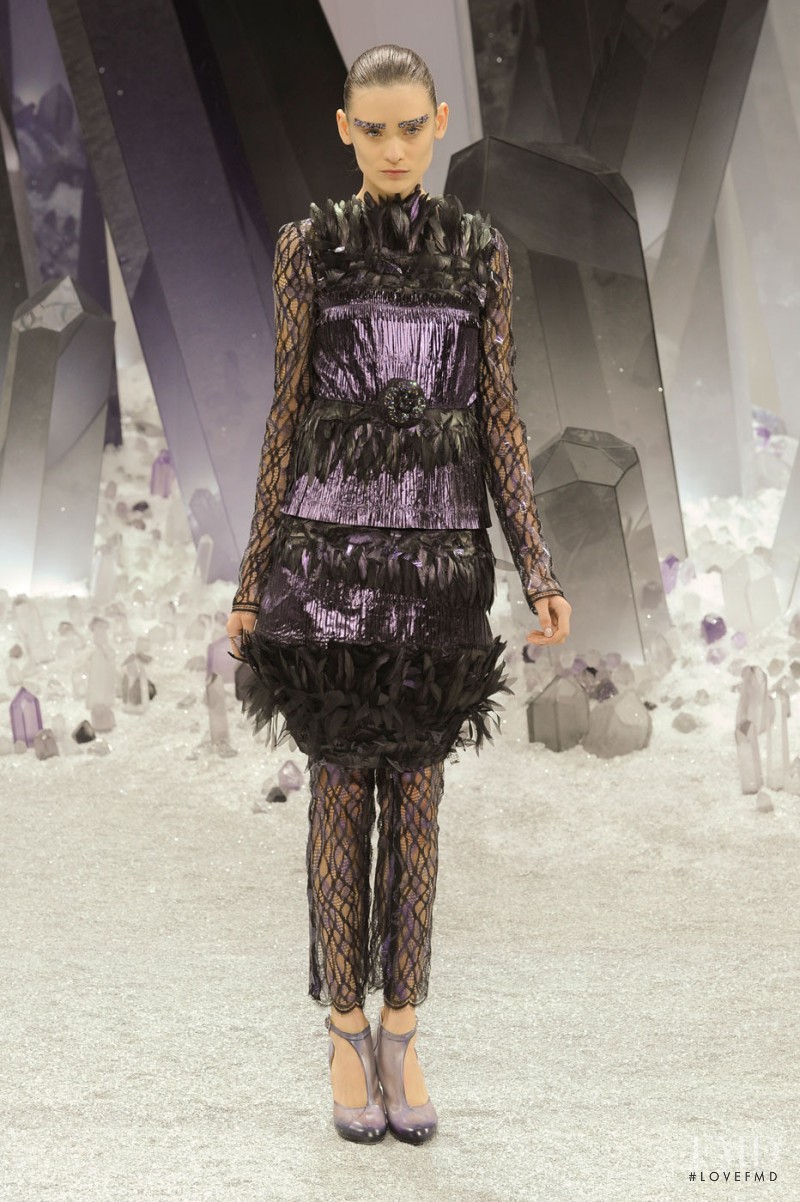 Carolina Thaler featured in  the Chanel fashion show for Autumn/Winter 2012