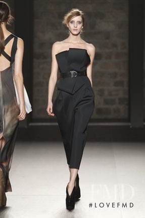 Iris Egbers featured in  the Toni Francesc fashion show for Autumn/Winter 2012