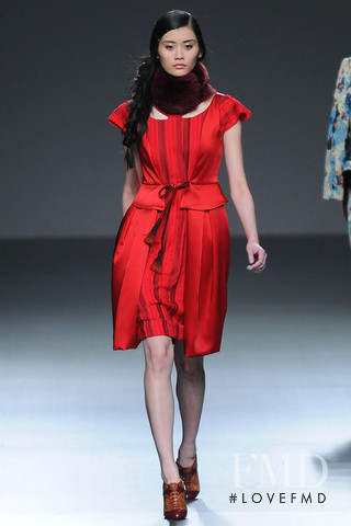 Ming Xi featured in  the Victorio & Lucchino fashion show for Autumn/Winter 2012