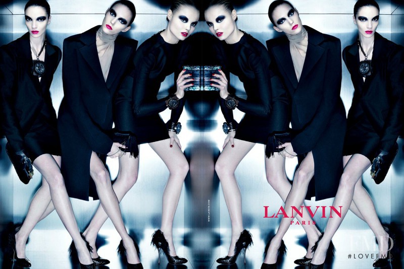 Anja Rubik featured in  the Lanvin advertisement for Autumn/Winter 2010