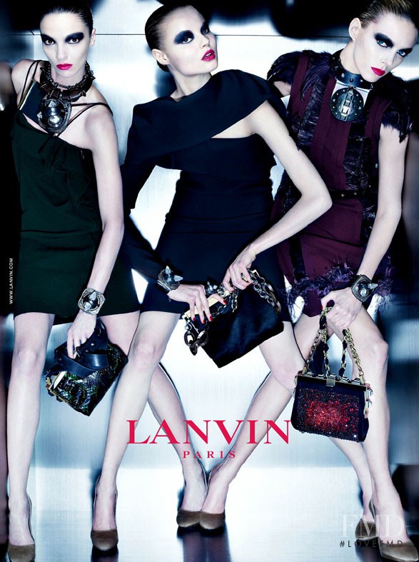 Anja Rubik featured in  the Lanvin advertisement for Autumn/Winter 2010