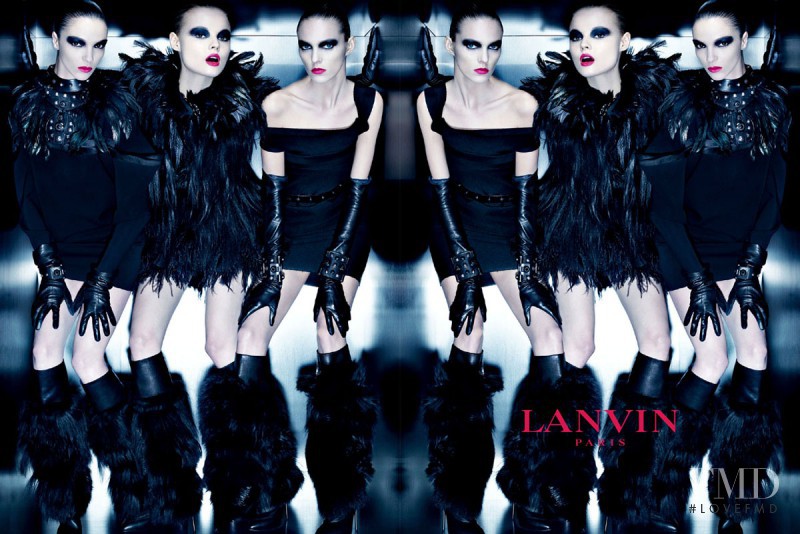 Anja Rubik featured in  the Lanvin advertisement for Autumn/Winter 2010