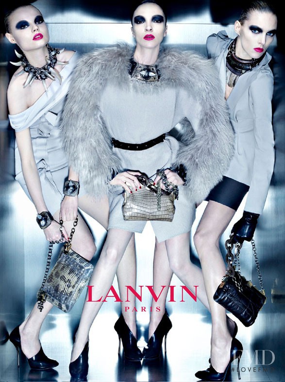 Anja Rubik featured in  the Lanvin advertisement for Autumn/Winter 2010