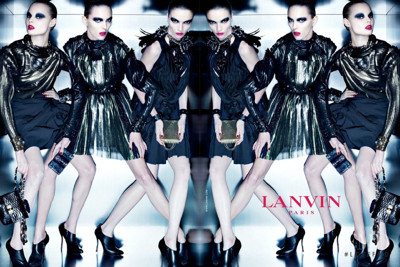 Anja Rubik featured in  the Lanvin advertisement for Autumn/Winter 2010