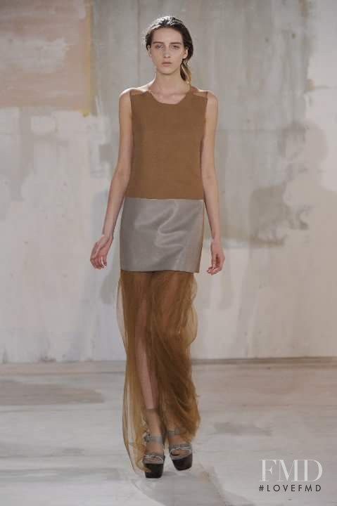 Iris Egbers featured in  the Acne Studios fashion show for Autumn/Winter 2011