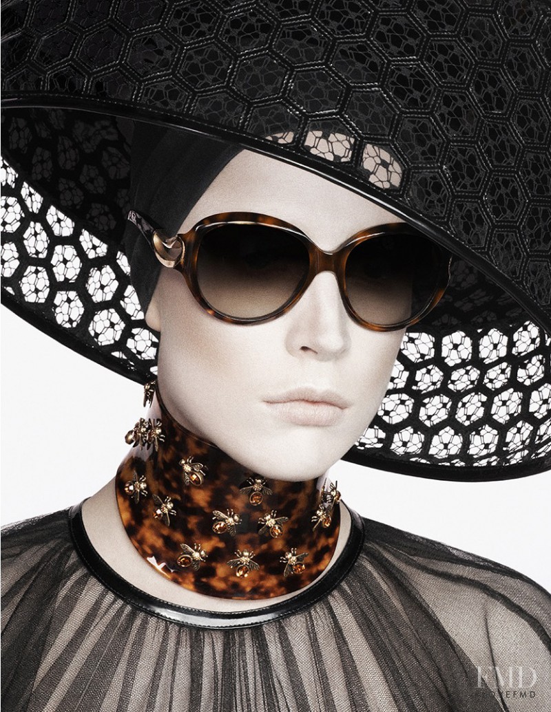 Raquel Zimmermann featured in  the Alexander McQueen advertisement for Spring/Summer 2013