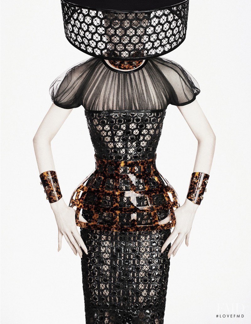 Raquel Zimmermann featured in  the Alexander McQueen advertisement for Spring/Summer 2013