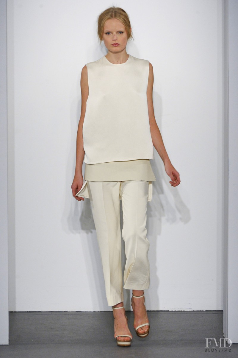 Hanne Gaby Odiele featured in  the Calvin Klein 205W39NYC fashion show for Spring/Summer 2011