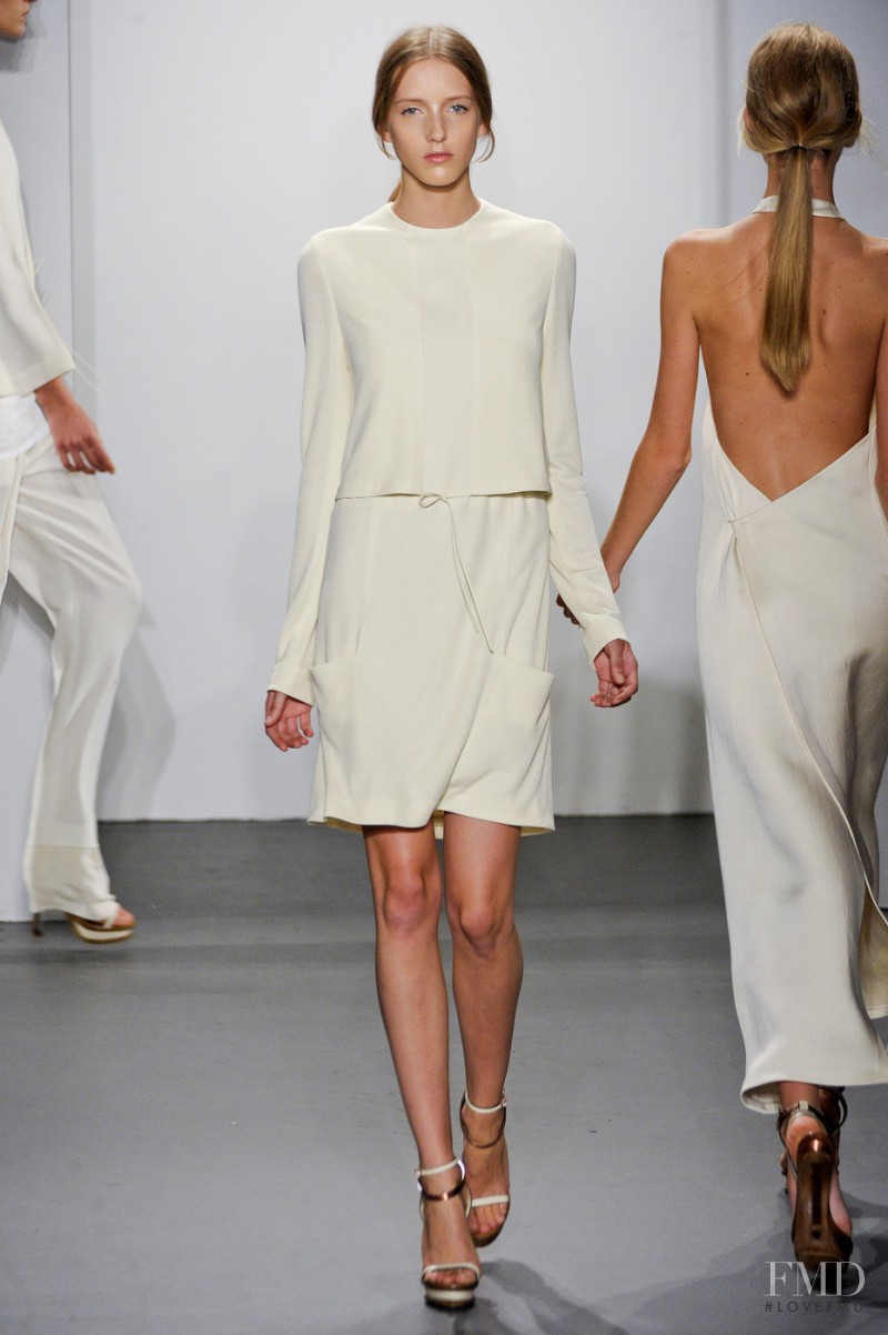 Iris Egbers featured in  the Calvin Klein 205W39NYC fashion show for Spring/Summer 2011