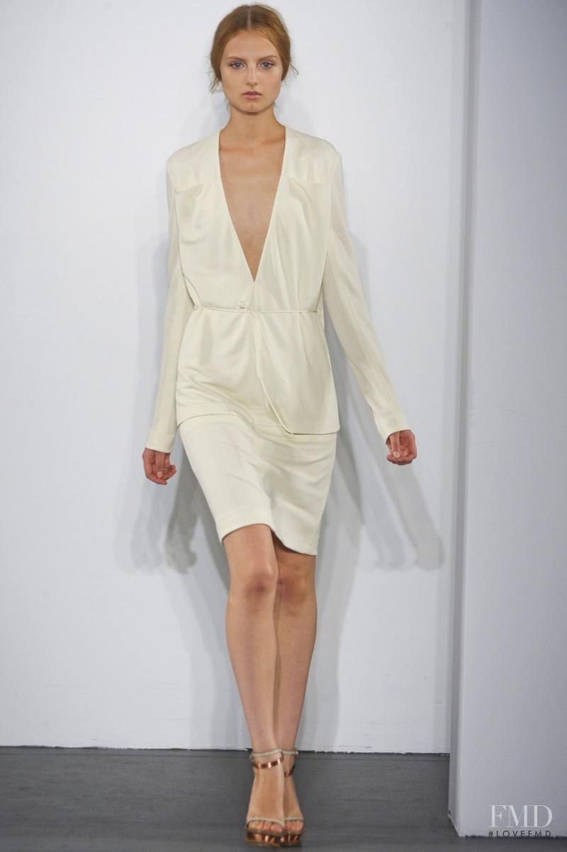 Hanna Samokhina featured in  the Calvin Klein 205W39NYC fashion show for Spring/Summer 2011