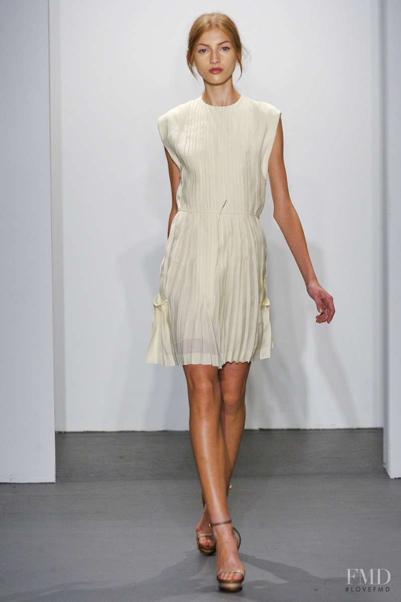 Simona Andrejic featured in  the Calvin Klein 205W39NYC fashion show for Spring/Summer 2011