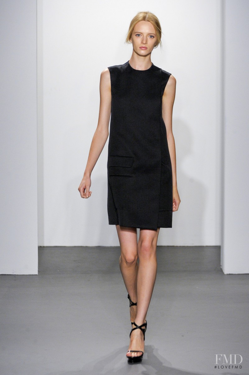 Daria Strokous featured in  the Calvin Klein 205W39NYC fashion show for Spring/Summer 2011