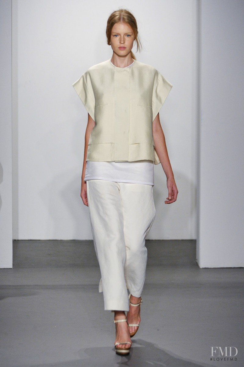 Linnea Regnander featured in  the Calvin Klein 205W39NYC fashion show for Spring/Summer 2011