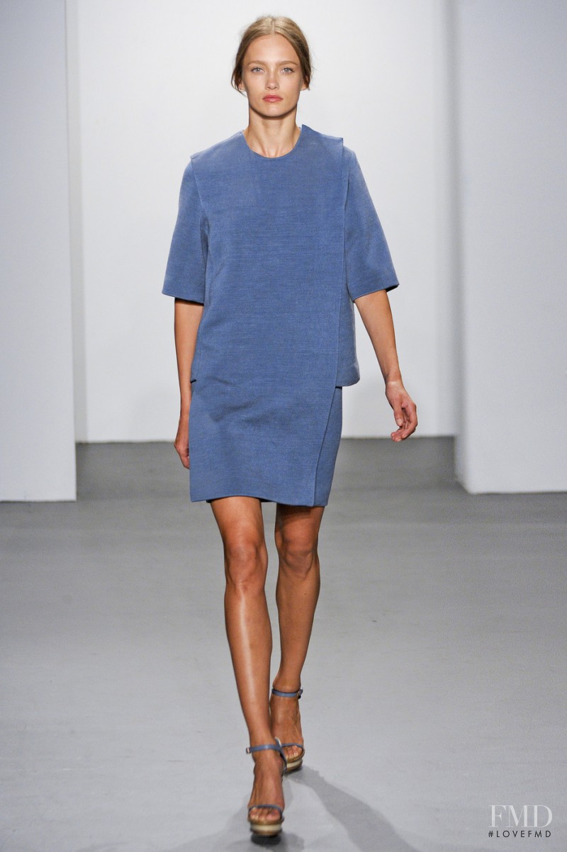 Karmen Pedaru featured in  the Calvin Klein 205W39NYC fashion show for Spring/Summer 2011
