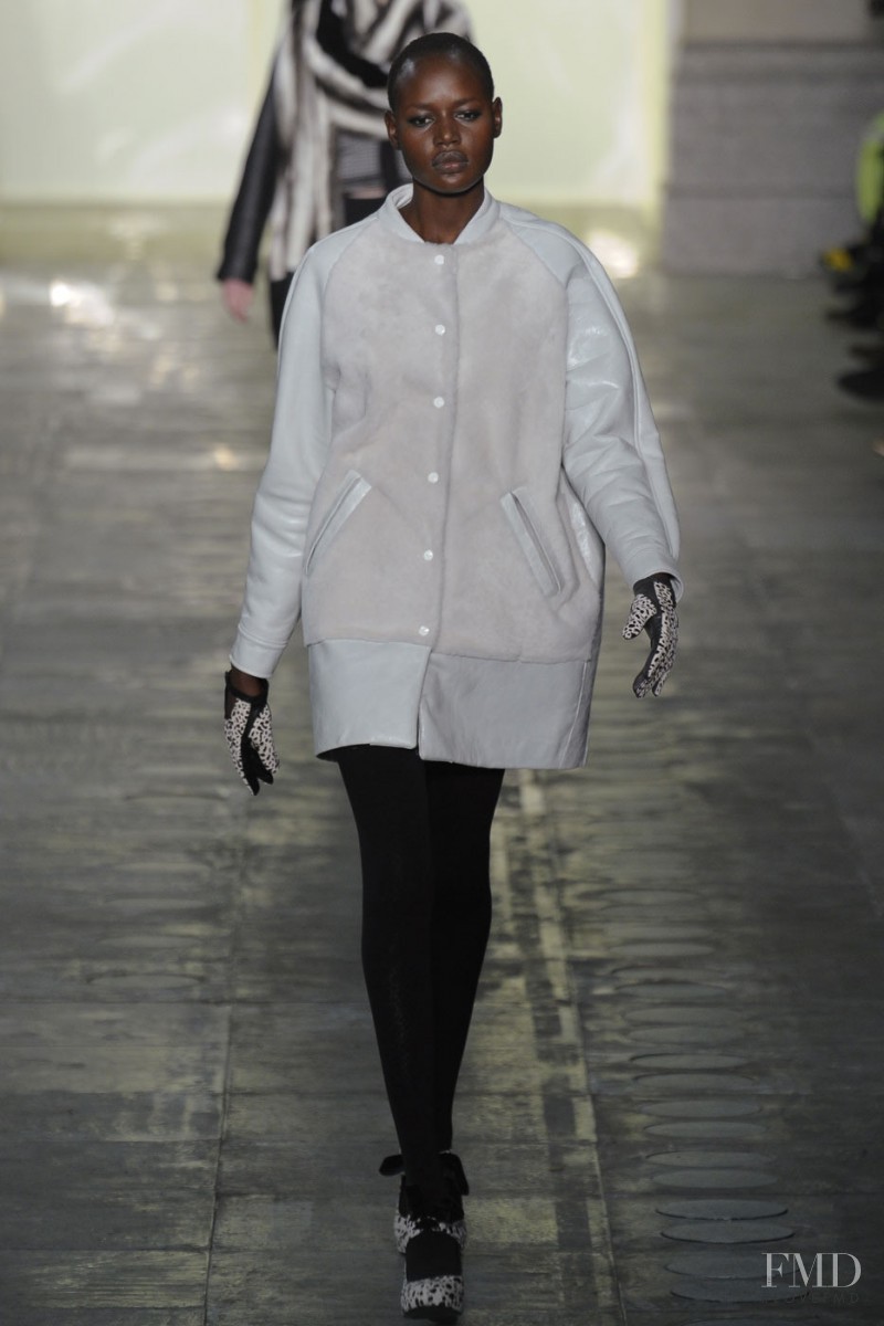 Ajak Deng featured in  the Topshop fashion show for Autumn/Winter 2011