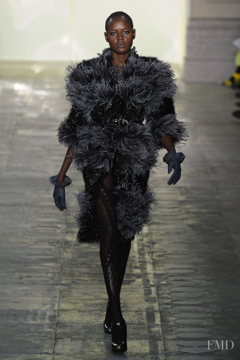 Ajak Deng featured in  the Topshop fashion show for Autumn/Winter 2011