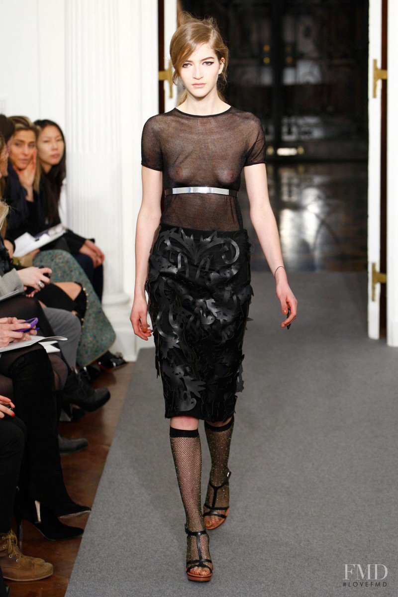 Lydia Carron featured in  the Ports 1961 fashion show for Autumn/Winter 2011