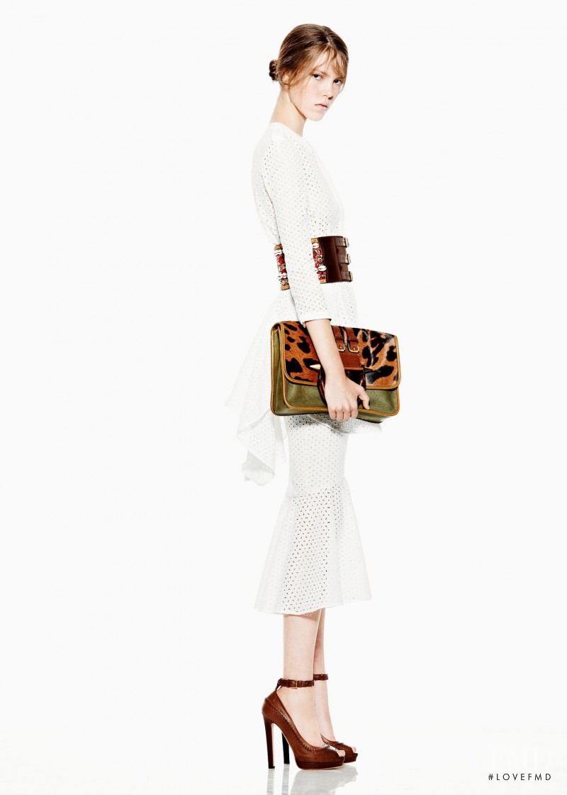 Josefien Rodermans featured in  the Alexander McQueen fashion show for Resort 2012