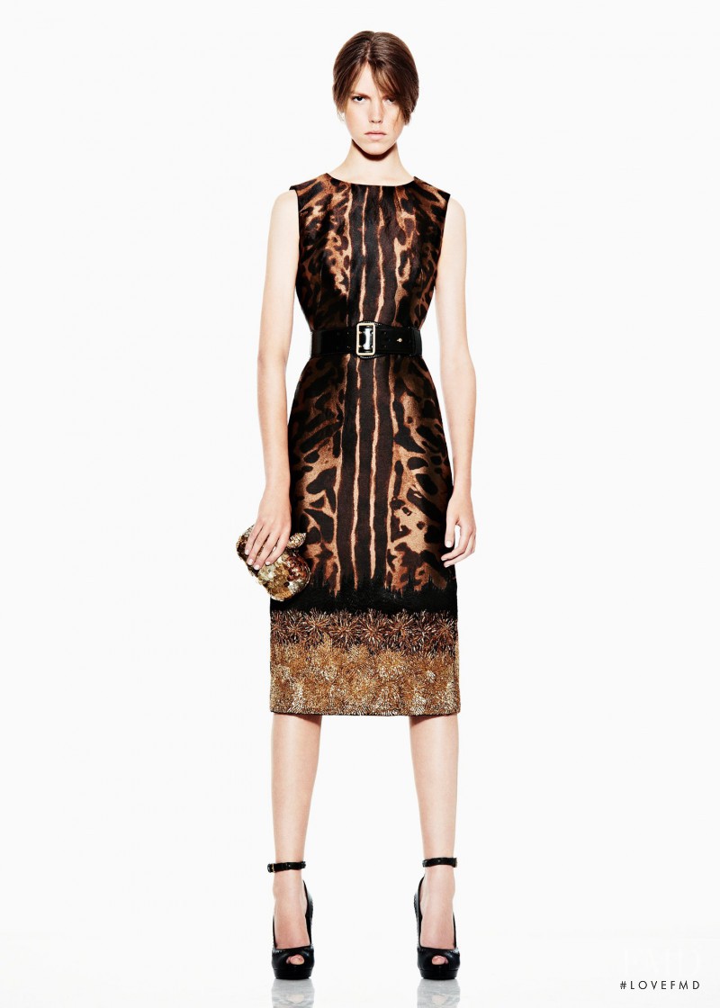 Josefien Rodermans featured in  the Alexander McQueen fashion show for Resort 2012