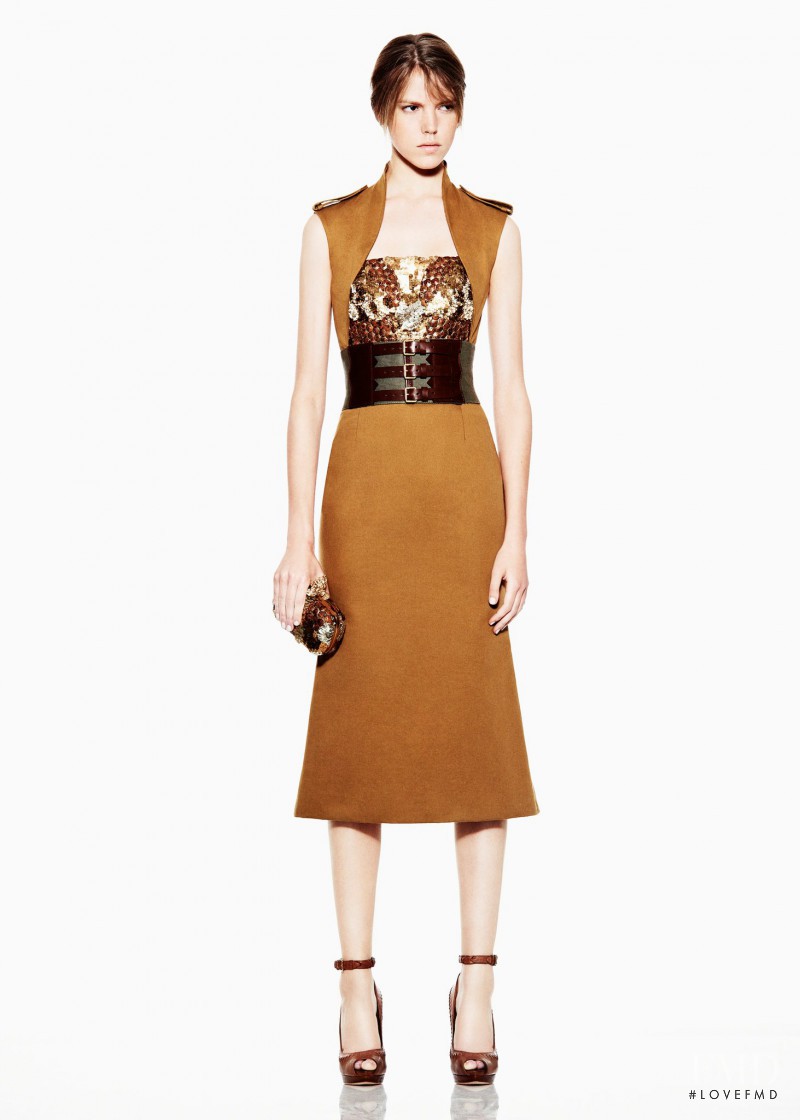 Josefien Rodermans featured in  the Alexander McQueen fashion show for Resort 2012