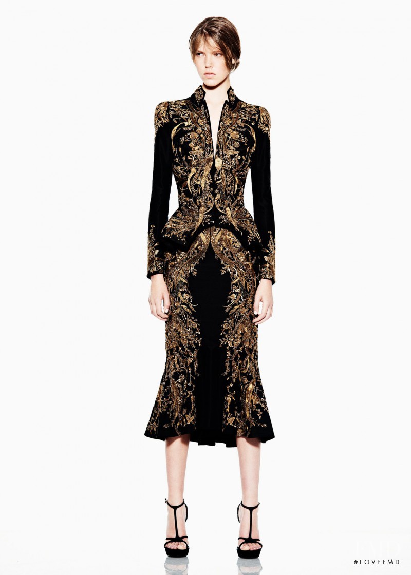 Josefien Rodermans featured in  the Alexander McQueen fashion show for Resort 2012