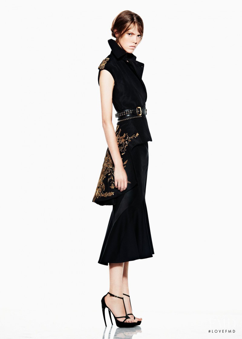 Josefien Rodermans featured in  the Alexander McQueen fashion show for Resort 2012