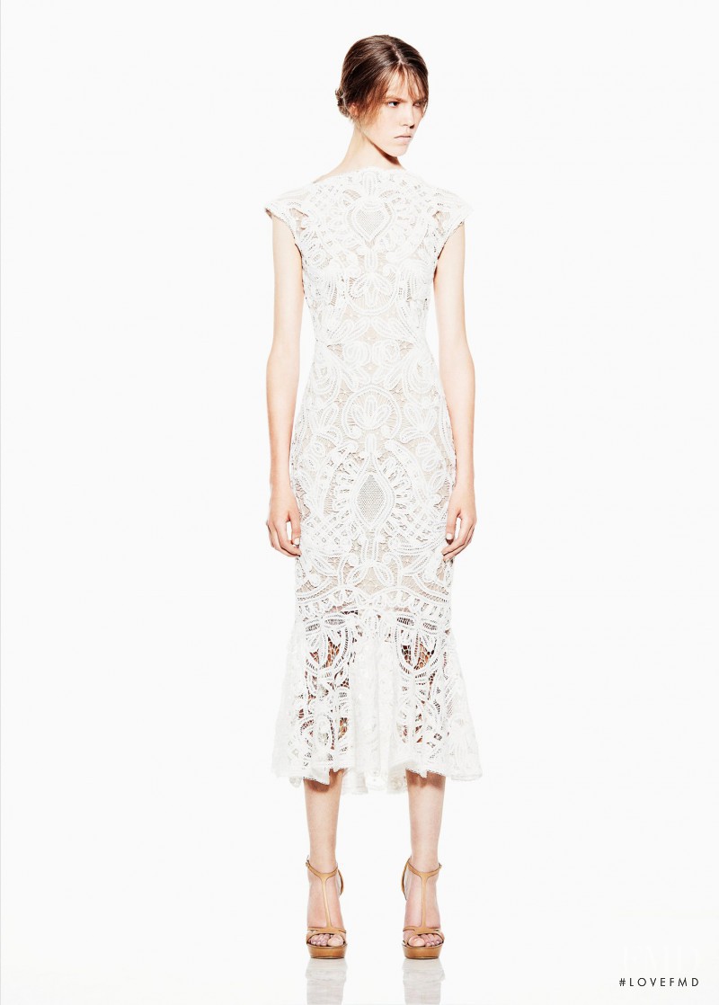 Josefien Rodermans featured in  the Alexander McQueen fashion show for Resort 2012