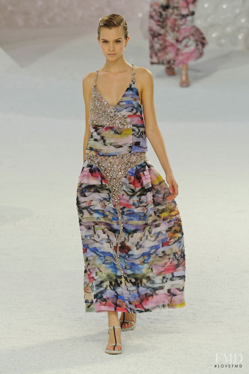 Josephine Skriver featured in  the Chanel fashion show for Spring/Summer 2012