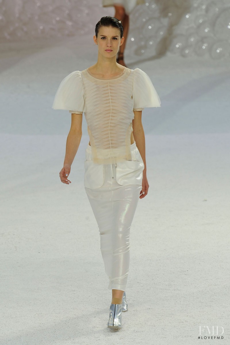 Marte Mei van Haaster featured in  the Chanel fashion show for Spring/Summer 2012