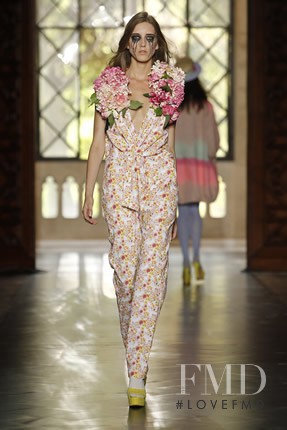 Iris Egbers featured in  the Manuel Bolano fashion show for Spring/Summer 2012