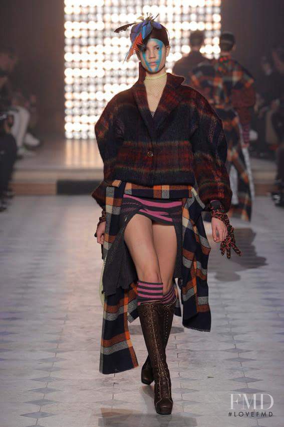 Antonina Petkovic featured in  the Vivienne Westwood Gold Label fashion show for Autumn/Winter 2014