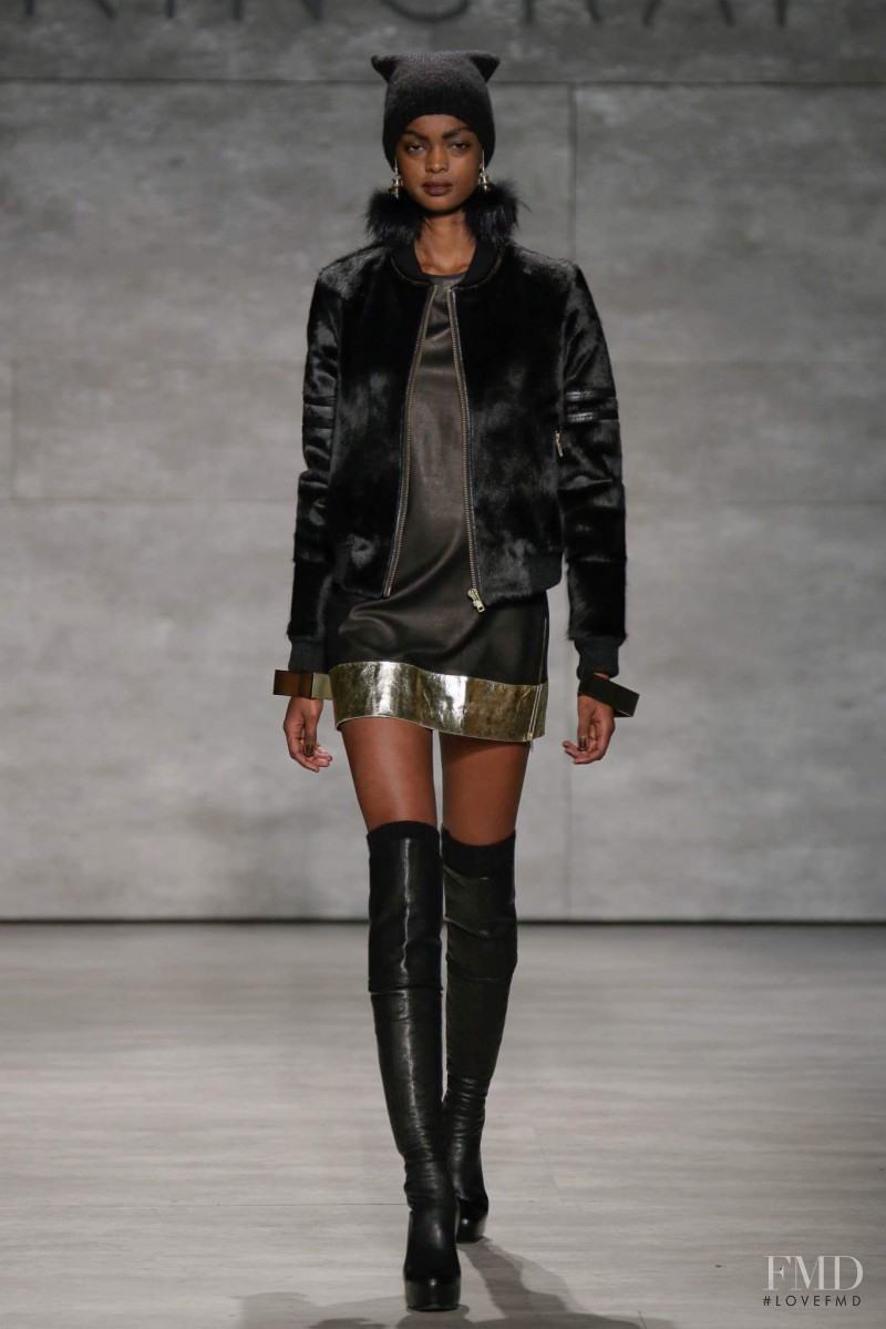 Adau Mornyang featured in  the Skingraft fashion show for Autumn/Winter 2014