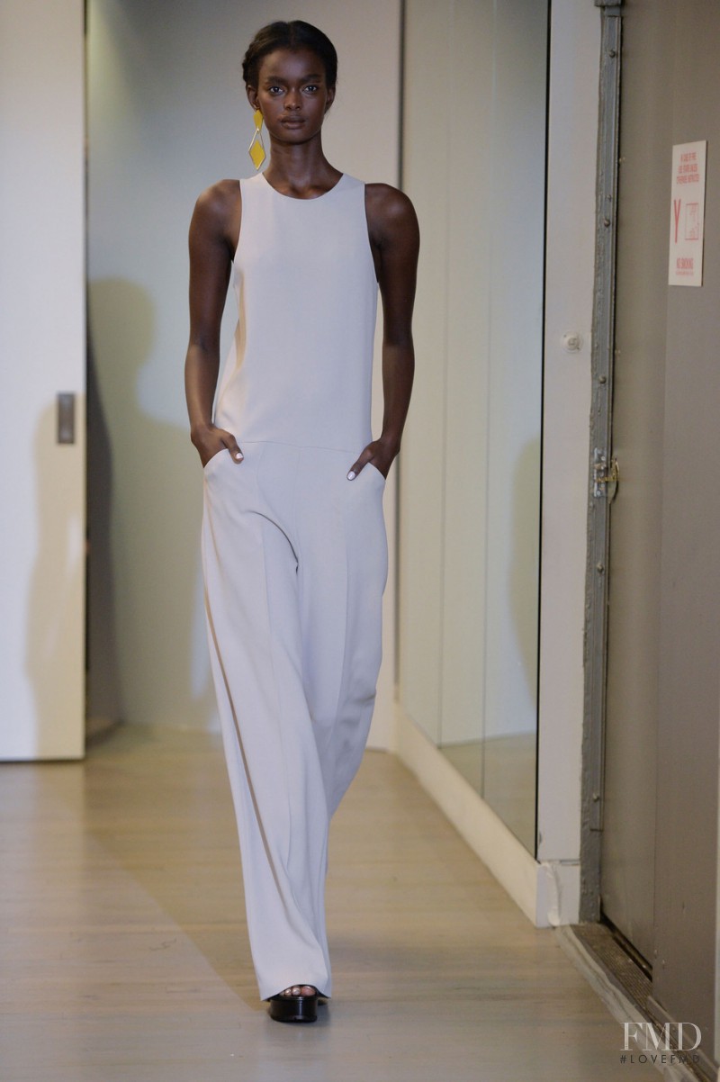 Adau Mornyang featured in  the Victor Alfaro fashion show for Spring/Summer 2016