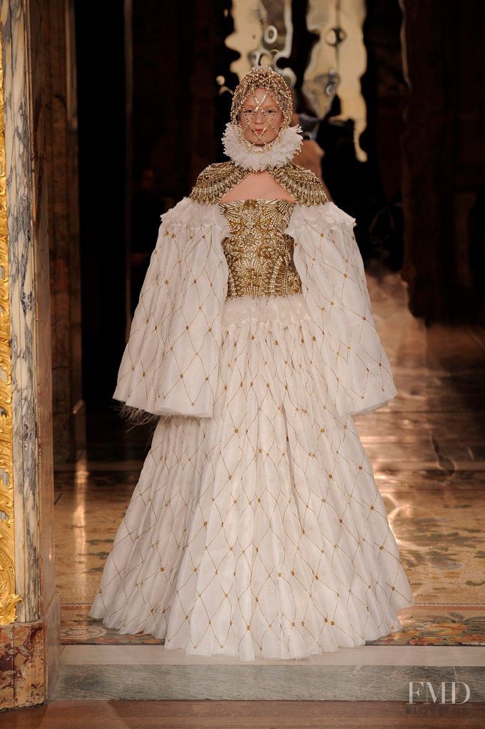 Polina Kasina featured in  the Alexander McQueen fashion show for Autumn/Winter 2013