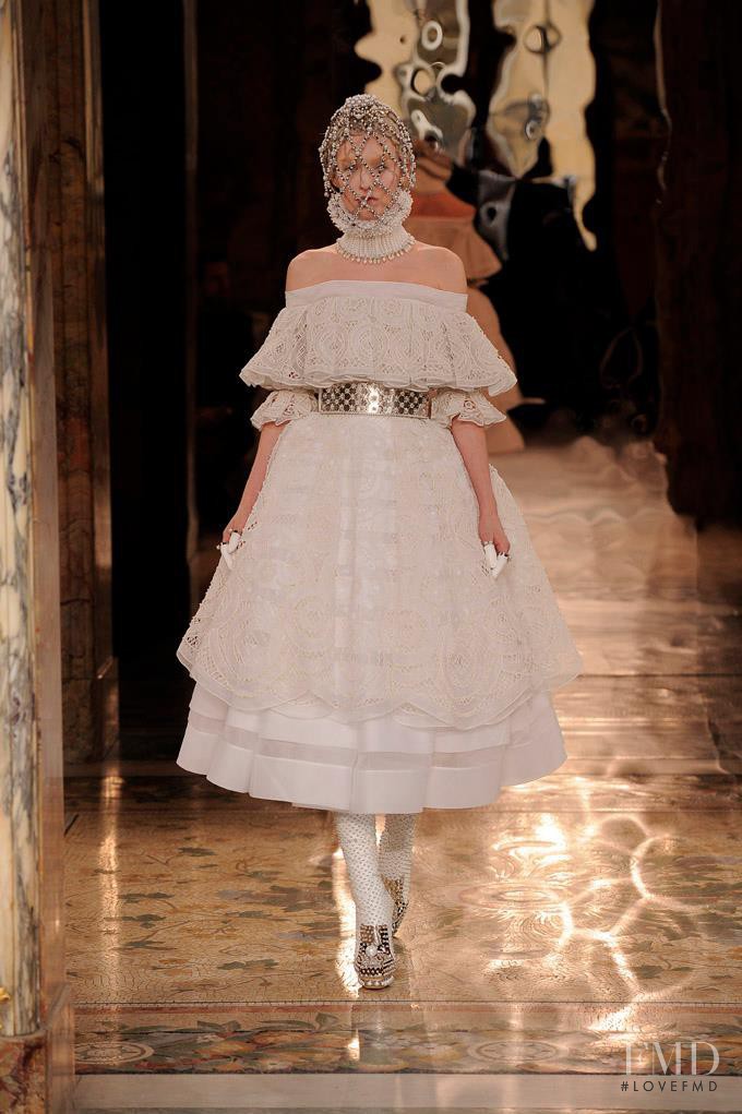 Manuela Frey featured in  the Alexander McQueen fashion show for Autumn/Winter 2013