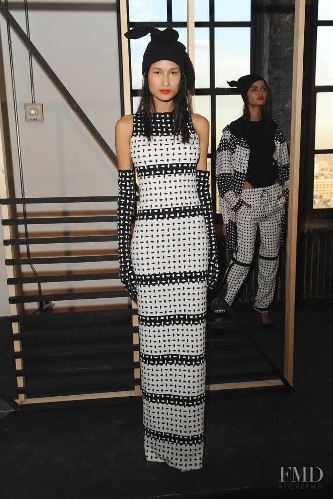 Varsha Thapa featured in  the Adam Selman fashion show for Autumn/Winter 2014