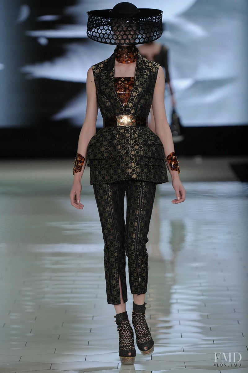 Mackenzie Drazan featured in  the Alexander McQueen fashion show for Spring/Summer 2013