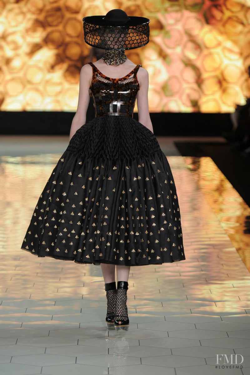Manon Leloup featured in  the Alexander McQueen fashion show for Spring/Summer 2013