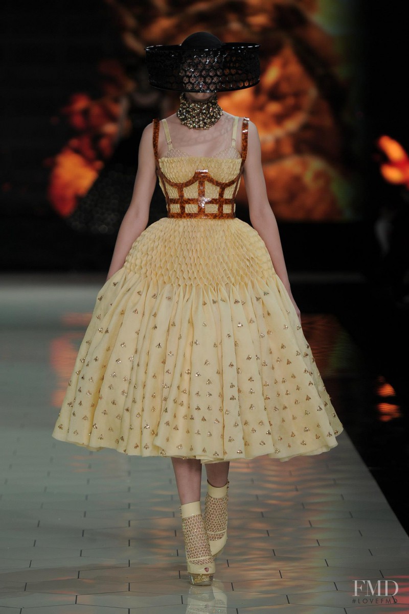 Natasha Remarchuk featured in  the Alexander McQueen fashion show for Spring/Summer 2013